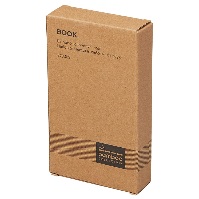 Набор отверток «Book» 24-в-1, серебристый, натуральный. Артикул о878309