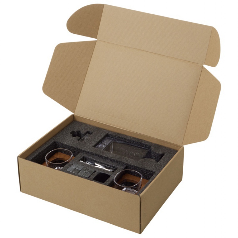 Подарочный набор для виски «Whiskey Wonder», коричневый, прозрачный. Артикул о872840