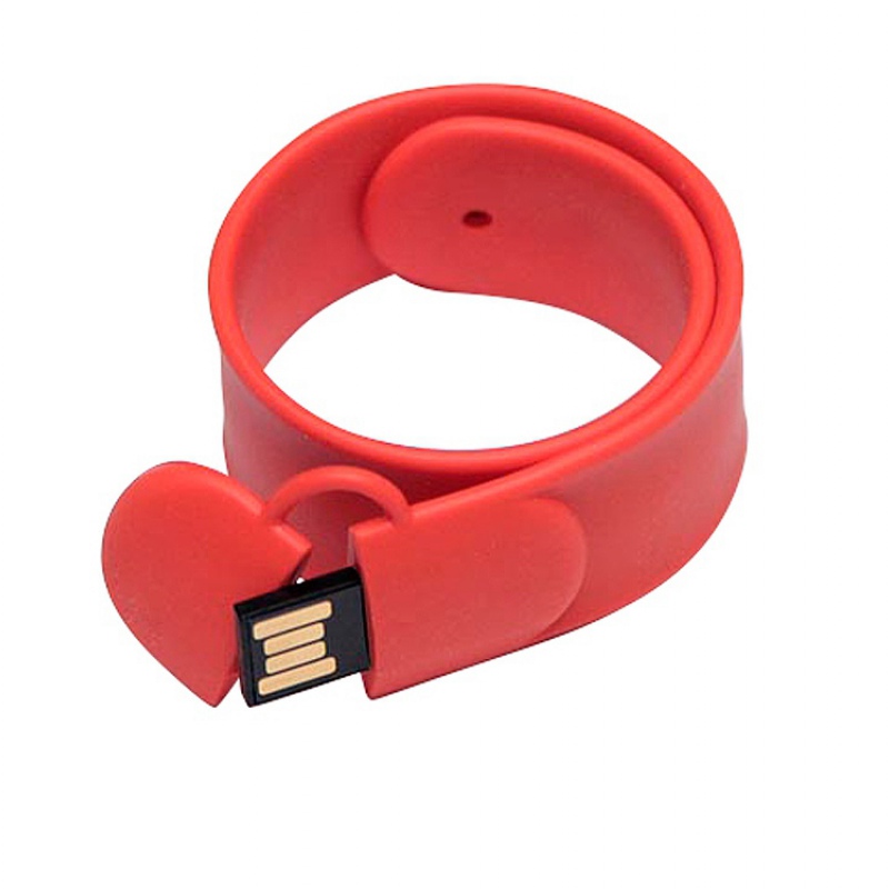 USB 2.0 - флешка на 16 Гб в виде браслета, 7 цветов. Артикул о7001.16