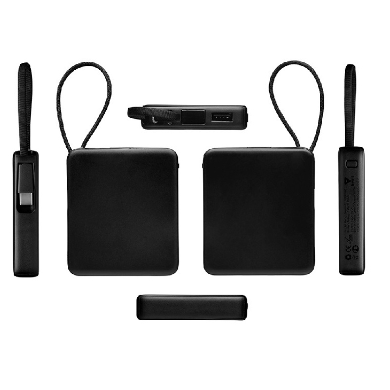 Внешний аккумулятор со встроенным кабелем USB-C «Дэнси», 5000 мАч, 4 цвета. Артикул о590160