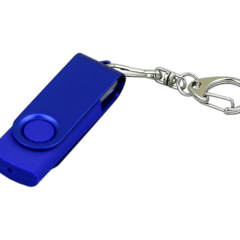USB 2.0- флешка промо на 16 Гб с поворотным механизмом и однотонным металлическим клипом, 6 цветов. Артикул о6031.16