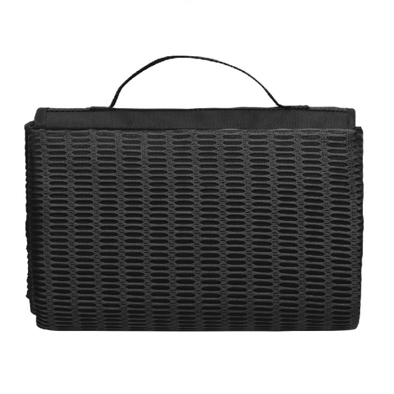 Плед для пикника «Module» с дышащей поверхностью, темно-серый, черный. Артикул о8347