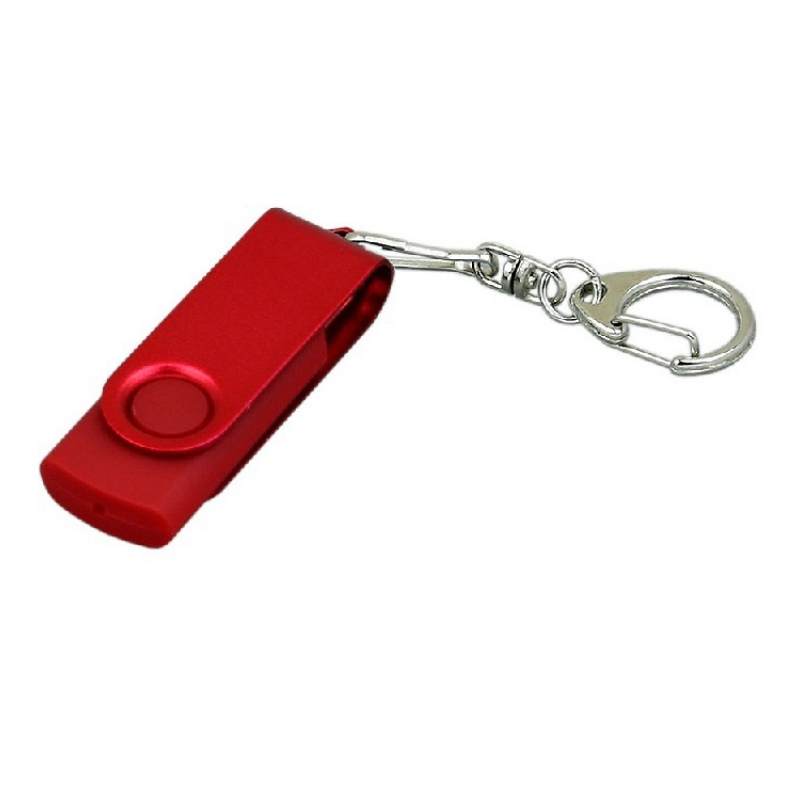 USB 2.0 - флешка промо на 16 Гб с поворотным механизмом и однотонным металлическим клипом, 6 цветов. Артикул о6031.16