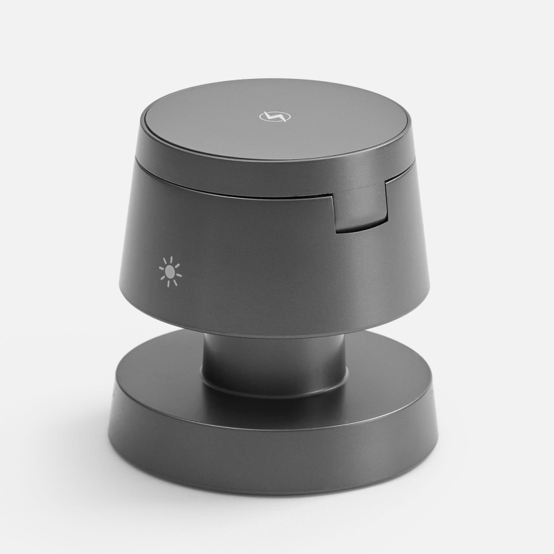 Станция беспроводной зарядки с подсветкой Lume, серая. Артикул р18394.10