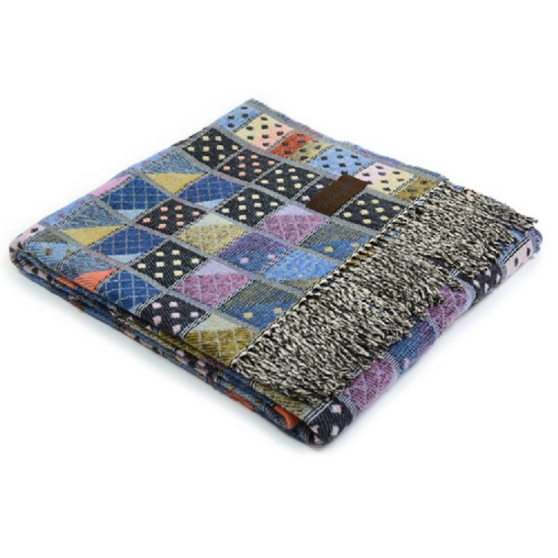 Плед «ILLINOIS CTN 9040» синий, «ILLINOIS CTN 7040» мультиколор, «ILLINOIS CTN 4960» мультиколор. Артикул о989