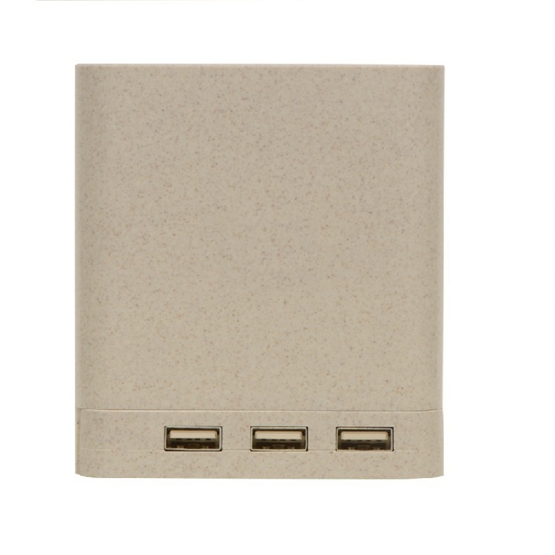 Настольный органайзер Cubic с функциями USB-хаба и беспроводной зарядки, натуральный. Артикул о788726