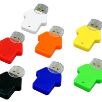 USB 2.0- флешка на 16 Гб в виде футболки, 7 цветов. Артикул о6005.16