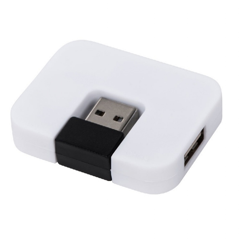 Хаб USB «Jacky» на 4 порта, белый. Артикул о5-12359801
