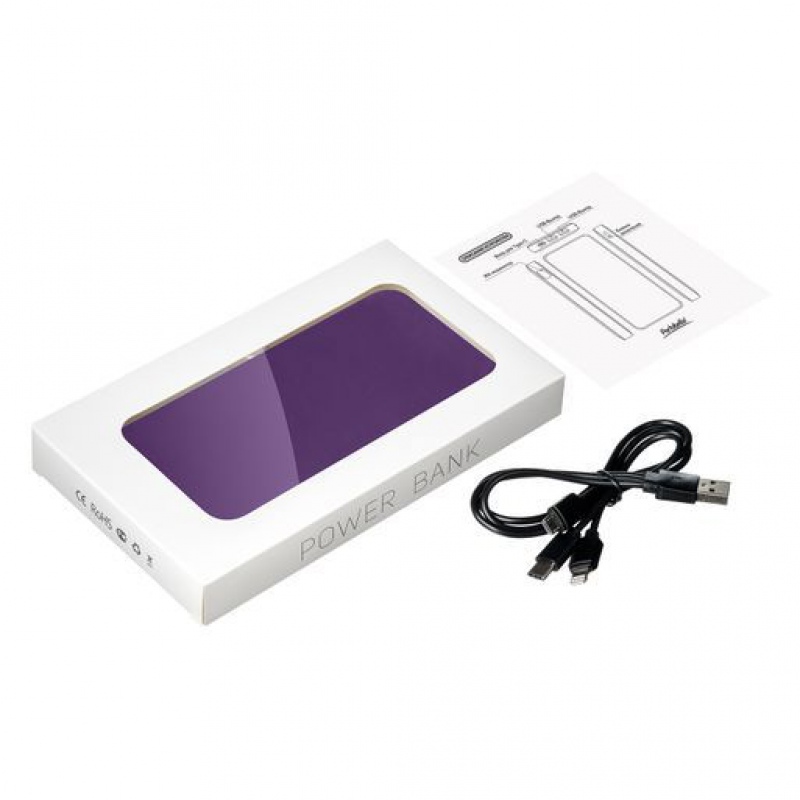 Внешний аккумулятор с подсветкой Ancor Plus 10000 mAh, 8 цветов Артикул е37526