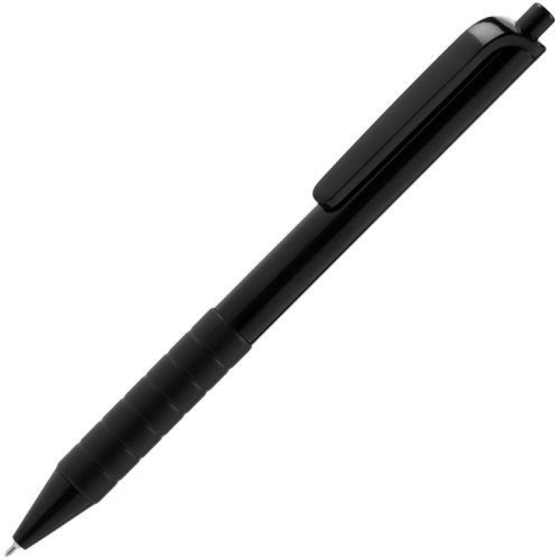 Ручка шариковая Easy Grip, серебристая, черная, золотистая. Артикул р15332