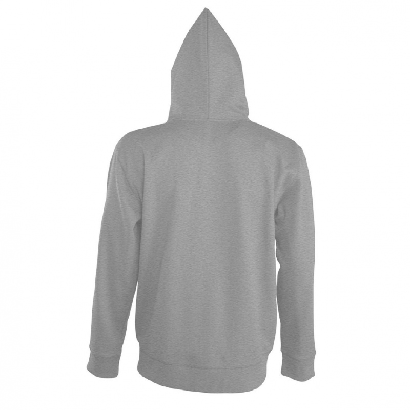 Толстовка мужская на молнии с капюшоном Seven Men, серый меланж, красная, черная. Артикул р5573