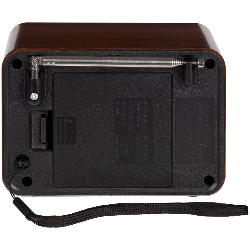 Bluetooth-колонка с радио Beatnik, коричневая. Артикул р16539.59