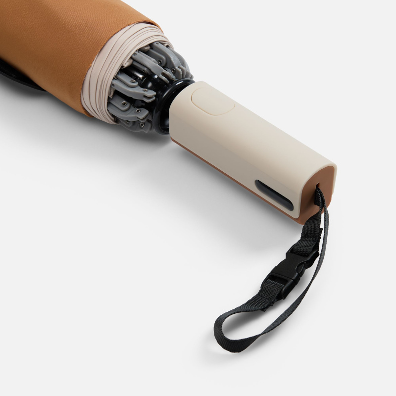 Зонт-автомат обратного сложения Easyroll, бежевый, серый, черный. Артикул р22323