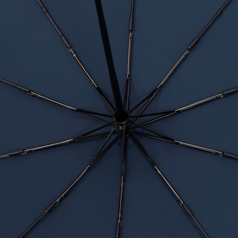 Зонт складной Cloudburst в подарочной упаковке, бежевый, темно-синий, черный. Артикул р17192