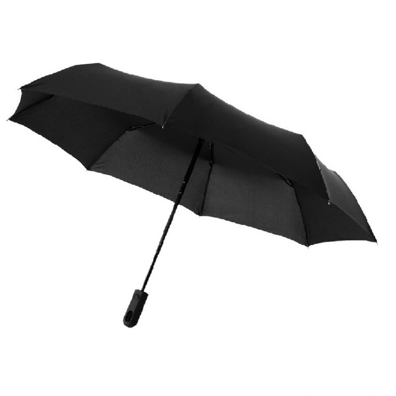 Зонт складной «Traveler», серый, черный. Артикул о1090640