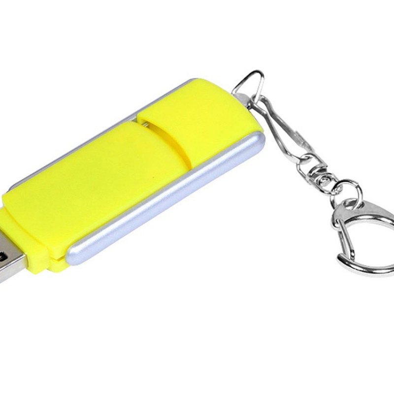 USB 2.0 - флешка промо на 16 Гб с прямоугольной формы с выдвижным механизмом, 7 цветов. Артикул о6040.16