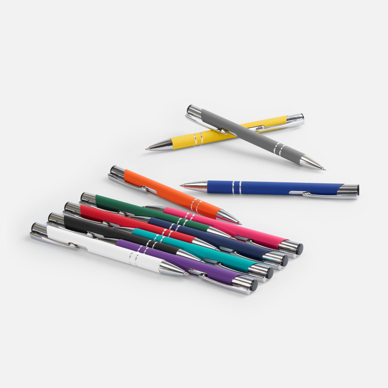 Ручка шариковая Keskus Soft Touch, 12 цветов. Артикул р16425