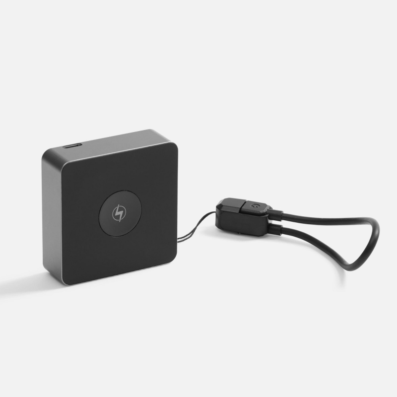 Внешний аккумулятор с беспроводной зарядкой Aura Power 5000 мАч, серый. Артикул р18455.10