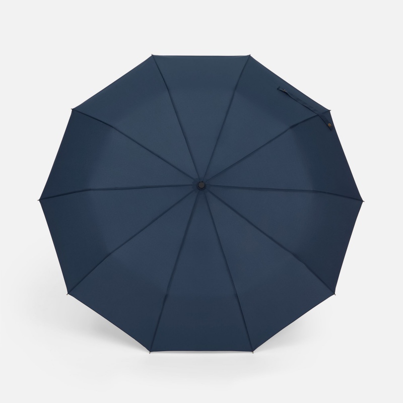 Зонт складной Cloudburst в подарочной упаковке, бежевый, темно-синий, черный. Артикул р17192