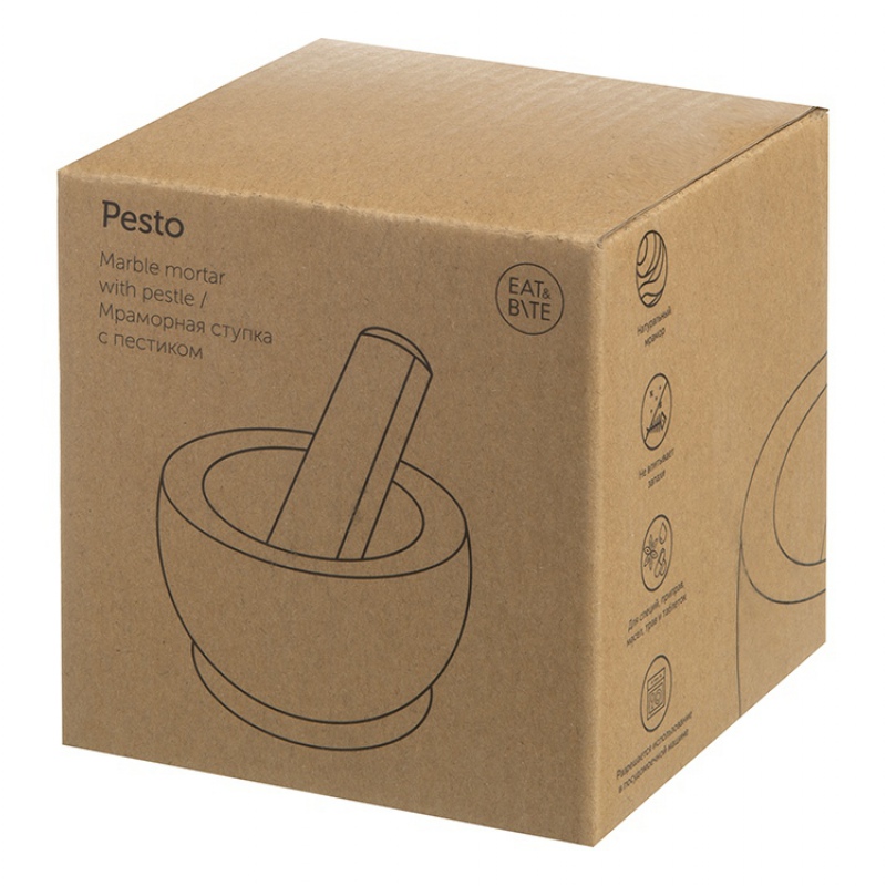 Мраморная ступка с пестиком «Pesto». Артикул о627012