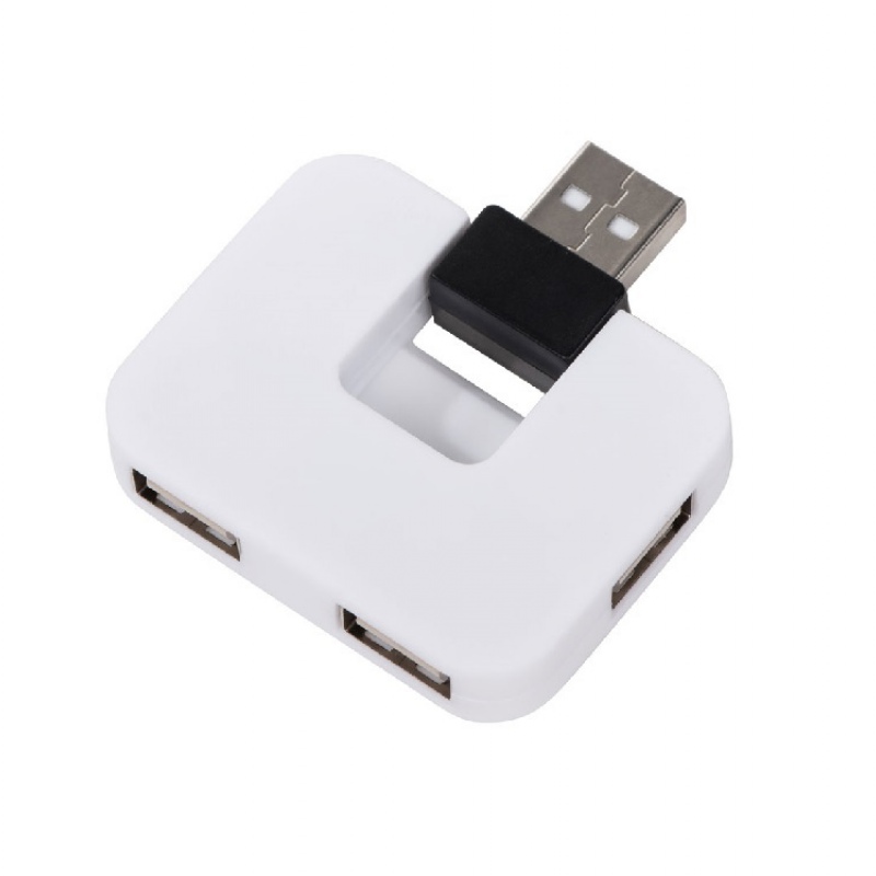 Хаб USB «Jacky» на 4 порта, белый. Артикул о5-12359801