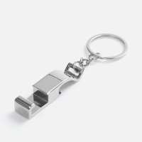 Брелок-подставка для смартфона с открывалкой Virke, серебристый. Артикул р18387.10