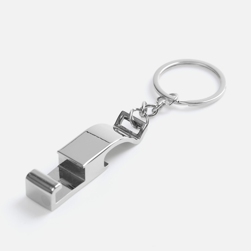 Брелок-подставка для смартфона с открывалкой Virke, серебристый. Артикул р18387.10