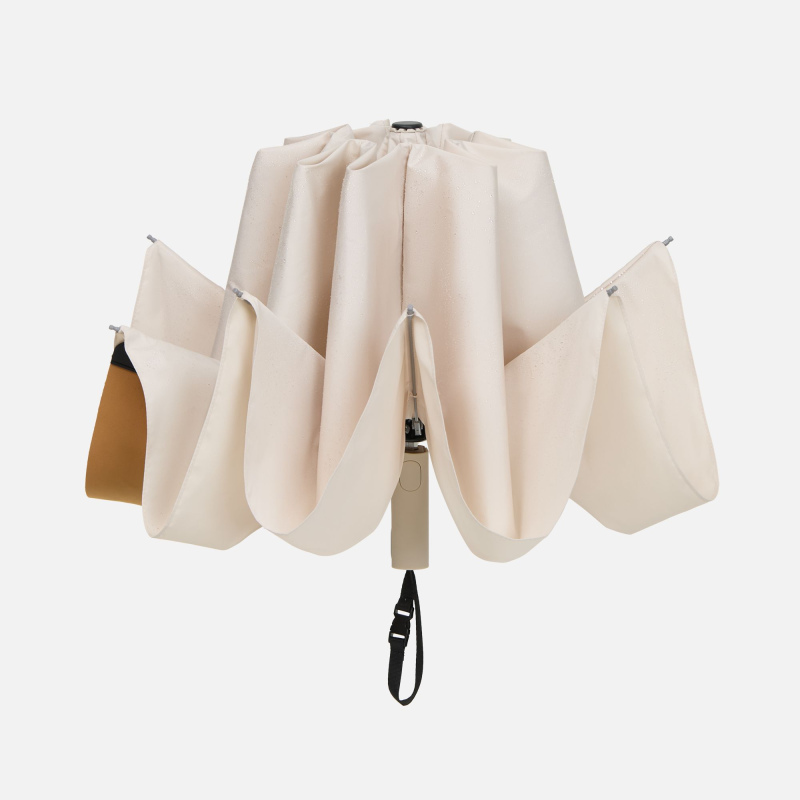 Зонт-автомат обратного сложения Easyroll, бежевый, серый, черный. Артикул р22323