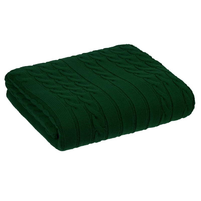 Плед Tressa, темно-красный, темно-синий (кобальт), темно-зеленый, белый (молочный). Артикул р19622