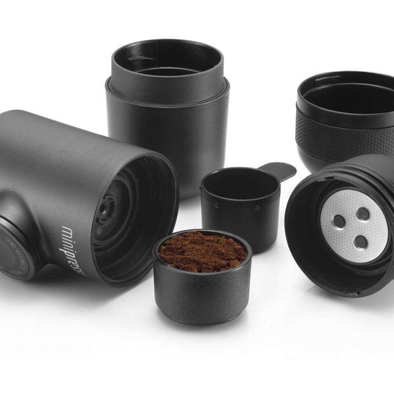 Ручная мини кофемашина «Minipresso GR», для молотого кофе, черный. Артикул о822153