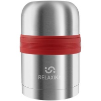Термос для еды и напитков Relaxika 500, стальной. Артикул р13792.10