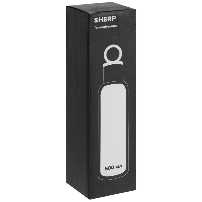 Термобутылка Sherp, красная, синяя, оранжевая, черная. Артикул р584
