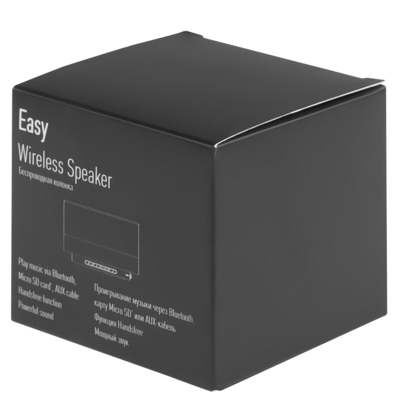 Беспроводная колонка Easy, серебристая, темно-серая, темно-синяя, черная. Артикул р1690