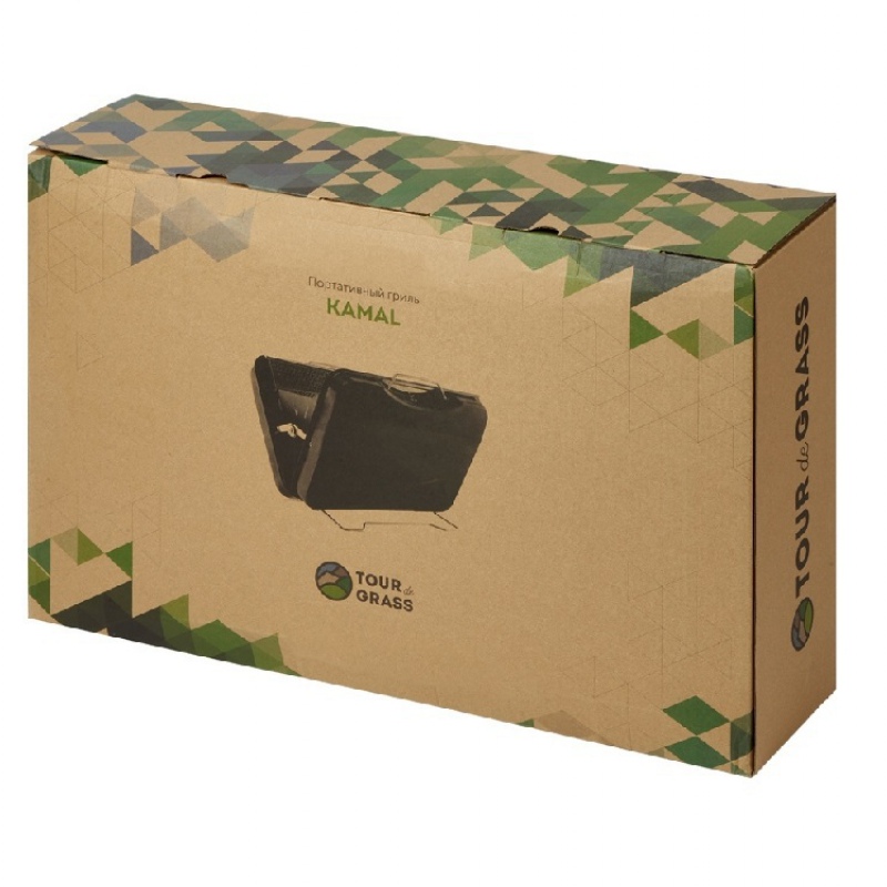 Портативный гриль «Kamal», серый. Артикул о975710