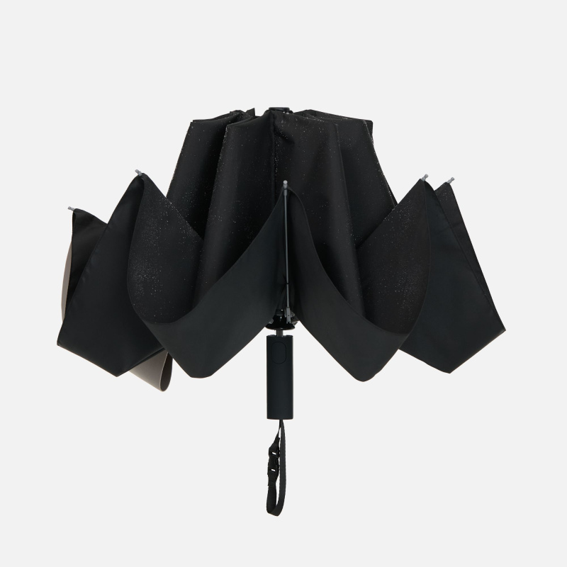 Зонт-автомат обратного сложения Easyroll, бежевый, серый, черный. Артикул р22323