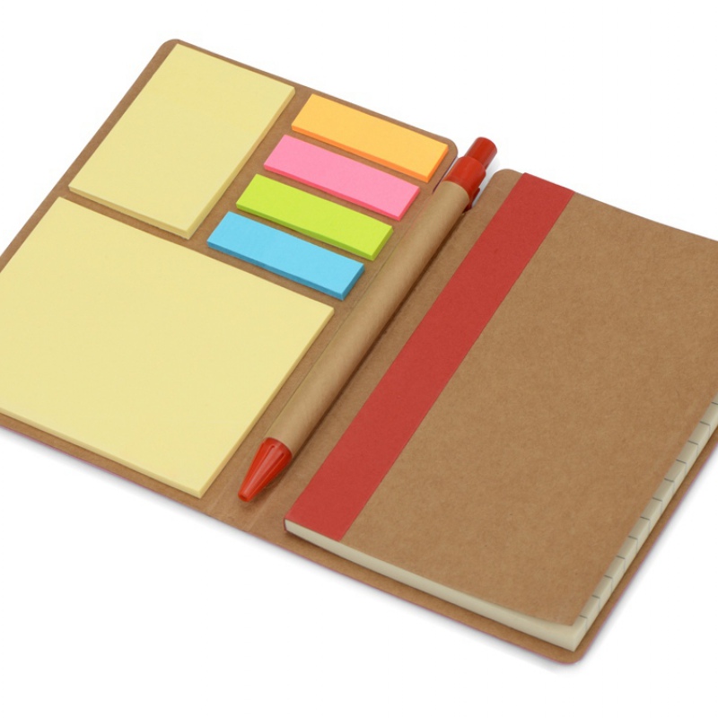 Набор стикеров «Write and stick» с ручкой и блокнотом, 5 цветов. Артикул о78890