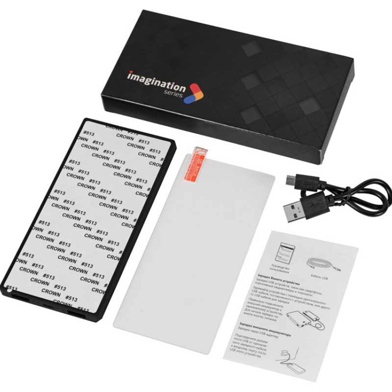 Внешний аккумулятор «Render» с закаленным стеклом, 5000 mAh. Артикул о5910937
