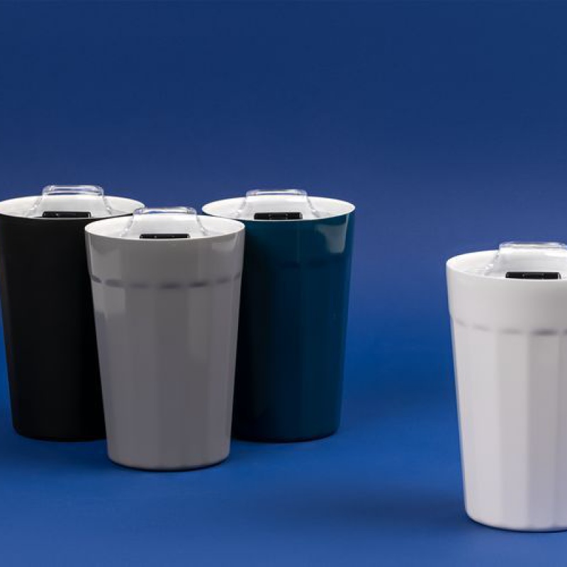 Термостакан iconyMug, темно-синий, серый, черный, белый. Артикул р7498