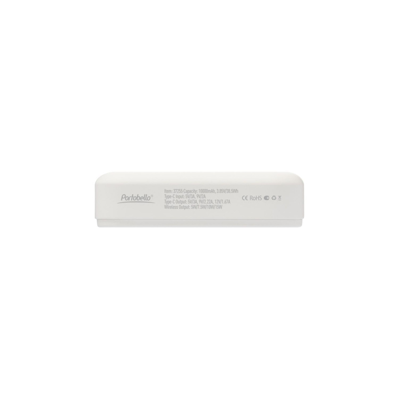 Внешний аккумулятор Юнион PD (Union PD) 10000mAh с функцией беспроводной зарядки 15W, 5 цветов. Артикул е37255