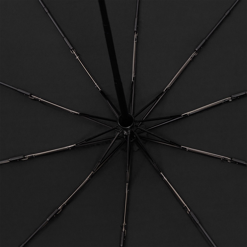 Зонт складной Cloudburst в подарочной упаковке, бежевый, темно-синий, черный. Артикул р17192