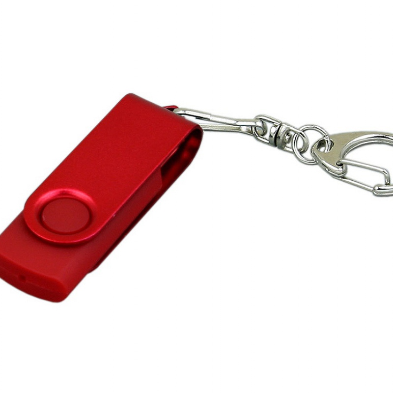 USB 2.0- флешка промо на 16 Гб с поворотным механизмом и однотонным металлическим клипом, 6 цветов. Артикул о6031.16