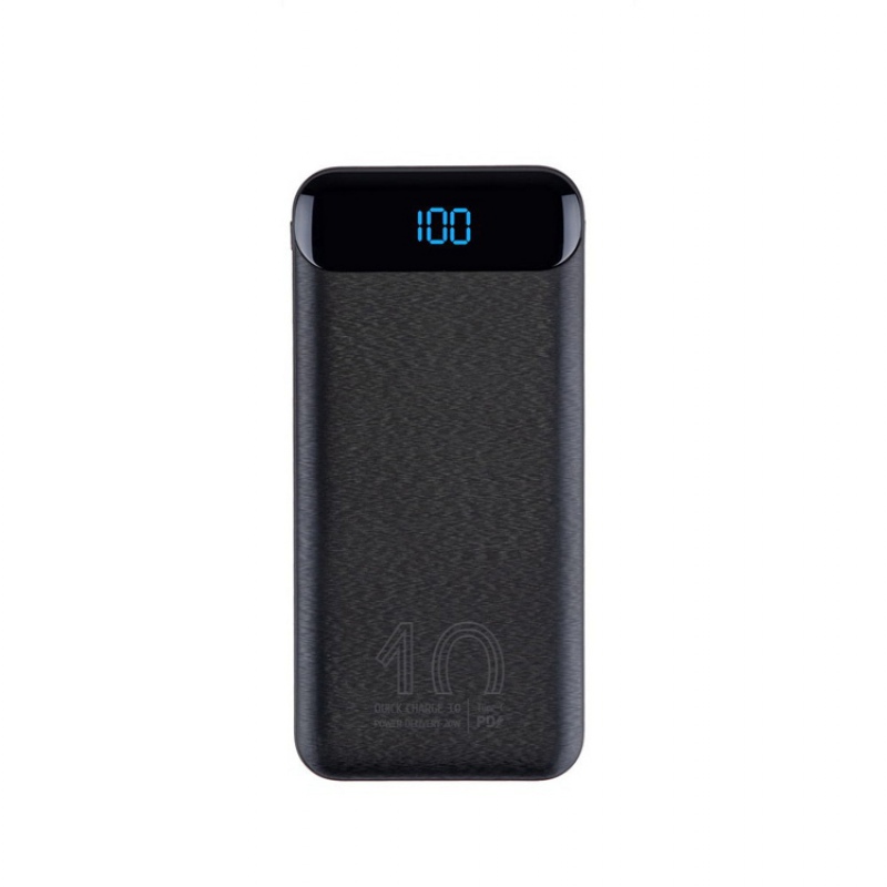 Внешний аккумулятор с дисплеем, 10000 mAh, черный, белый. Артикул о9423