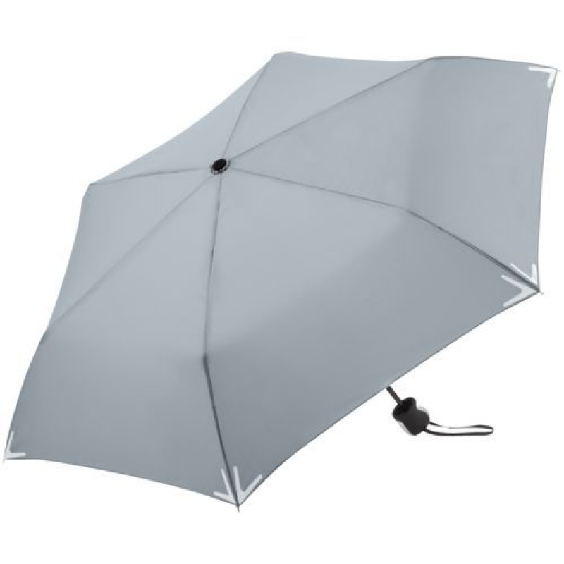 Зонт складной Safebrella, черный, серый, темно-синий. Артикул р13577