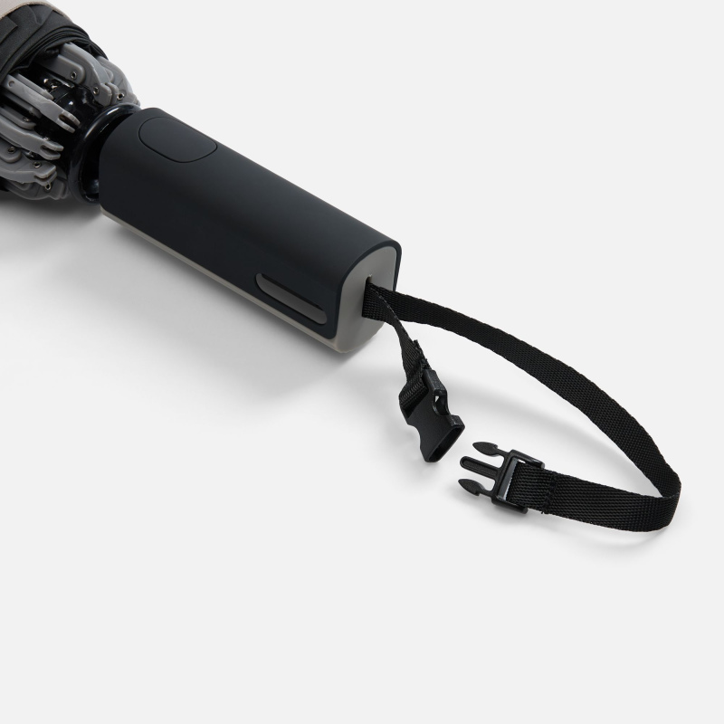 Зонт-автомат обратного сложения Easyroll, бежевый, серый, черный. Артикул р22323