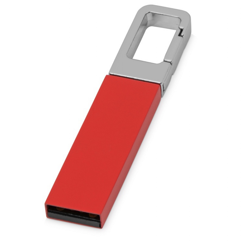 USB-флешка на 16 Гб «Hook» с карабином, 5 цветов. Артикул о62