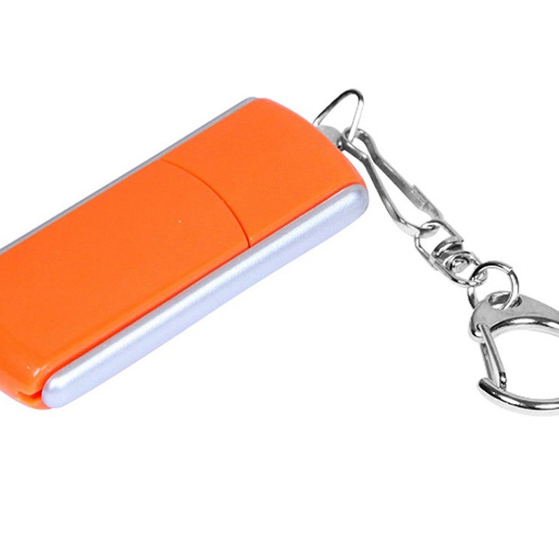 USB 2.0 - флешка промо на 16 Гб с прямоугольной формы с выдвижным механизмом, 7 цветов. Артикул о6040.16