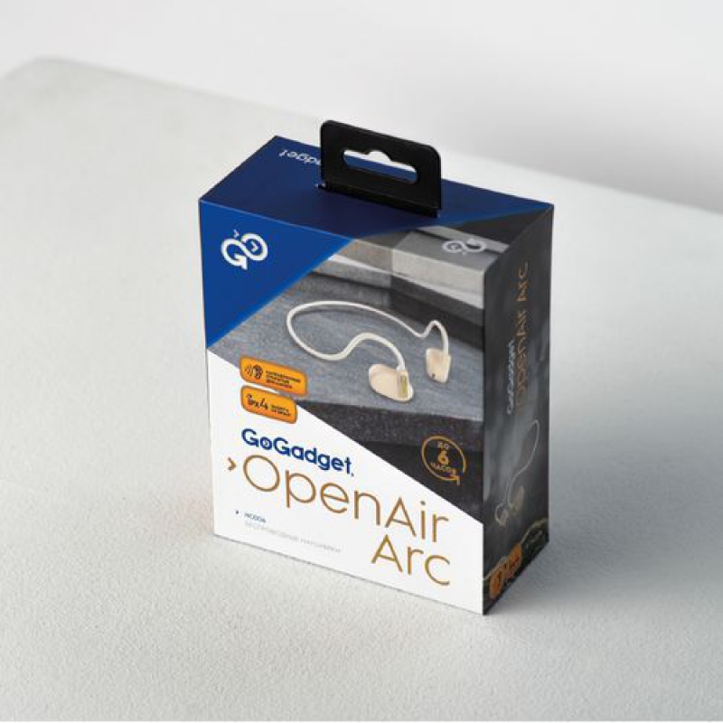 Беспроводные наушники OpenAir Arc, бежевые, черные. Артикул р19311 