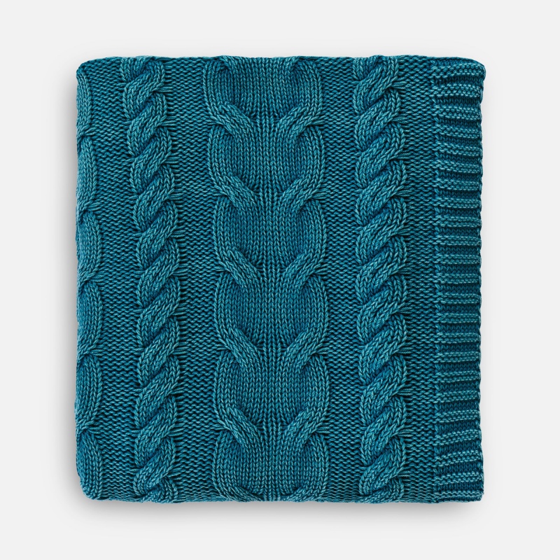 Плед Hygge, коричневый, темно-зеленый, темно-серый. Артикул р18796