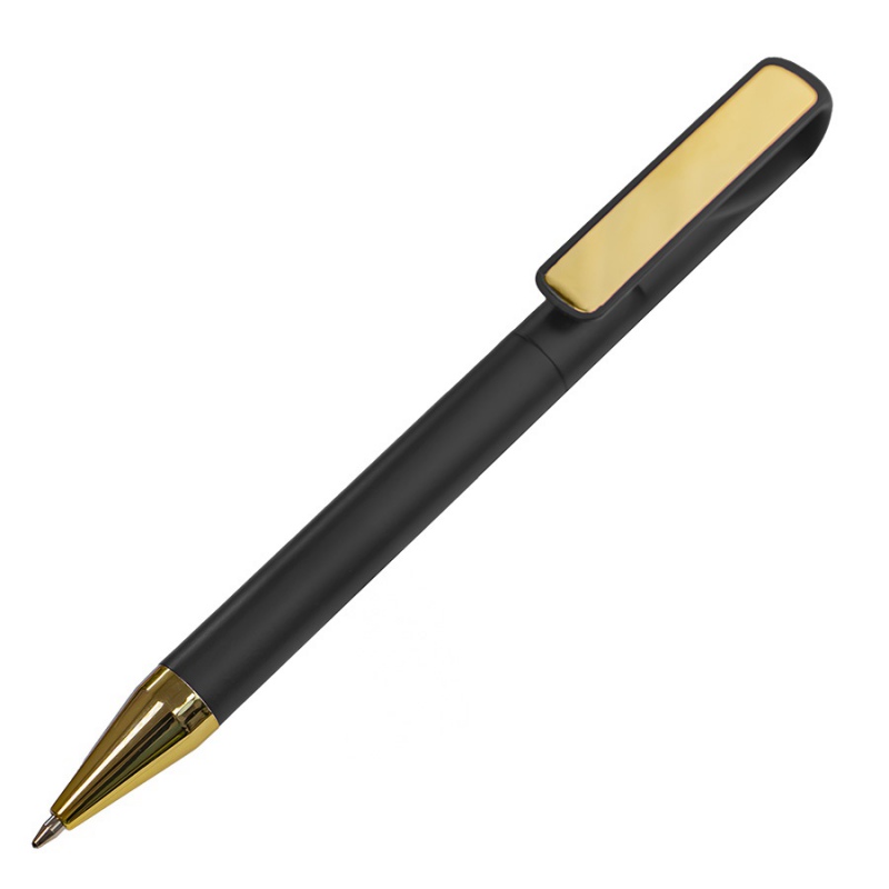Ручка шариковая GLOSSY GOLD, красный, сизый, черный /золотистый. Артикул и38027