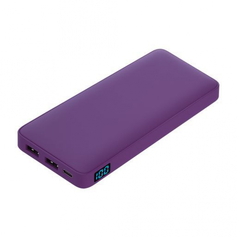Внешний аккумулятор с подсветкой Ancor Plus 10000 mAh, 8 цветов Артикул е37526